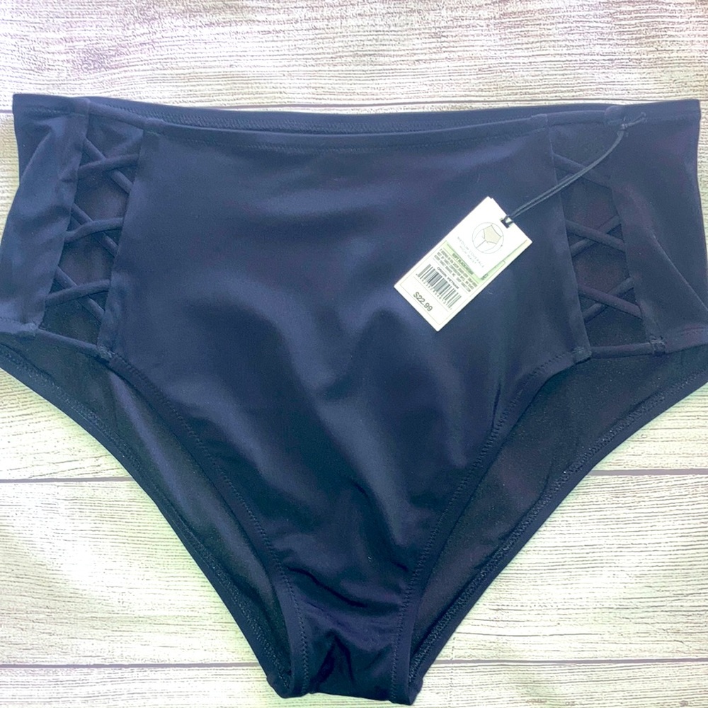 Black bikini bottom NWT
